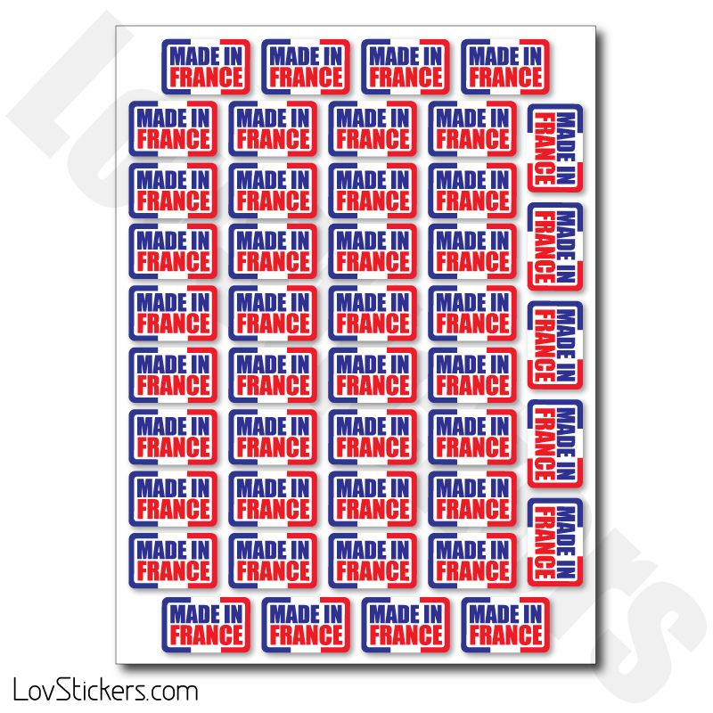 Stickers Made in France - Etiquettes