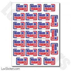 Stickers Made in France - Etiquettes
