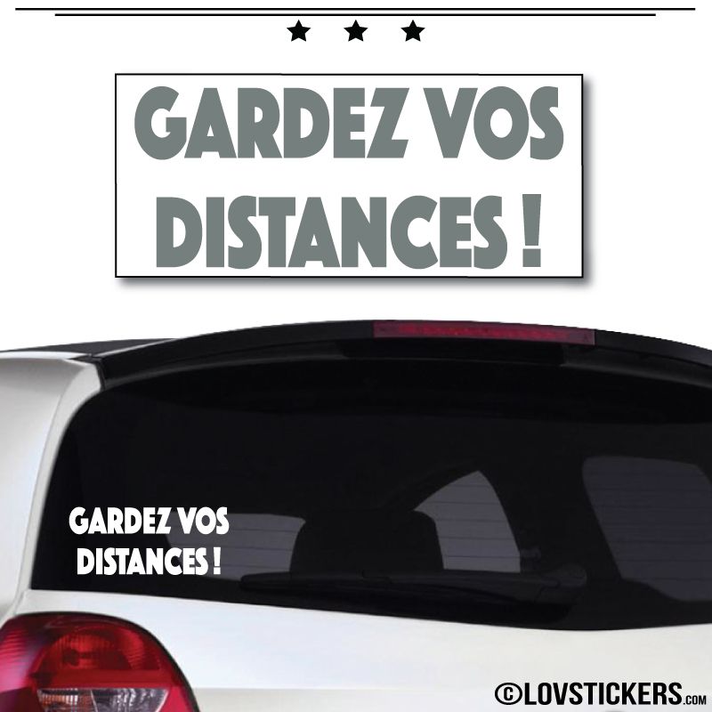 Sticker Gardez vos Distances 20cm