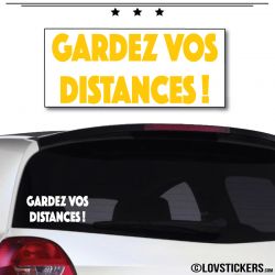 Sticker Gardez vos Distances 20cm