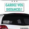 Sticker Gardez vos Distances 20cm