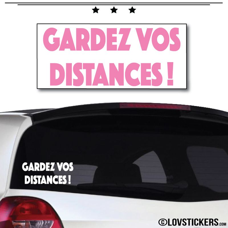 Sticker Gardez vos Distances 20cm