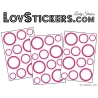 48 Ronds Creux Mixte Stickers - Autocollant de decoration