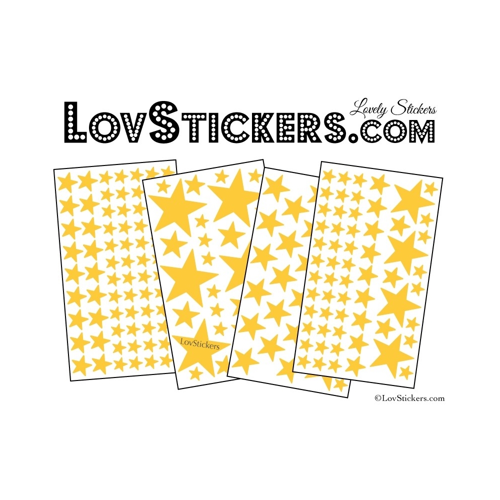 200 Stickers Etoiles - Autocollant decoration