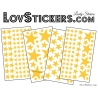 200 Stickers Etoiles - Autocollant decoration