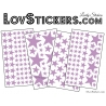 200 Stickers Etoiles - Autocollant decoration