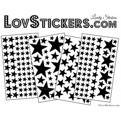 200 Stickers Etoiles - Autocollant decoration