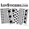 200 Stickers Etoiles - Autocollant decoration