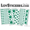 200 Stickers Etoiles - Autocollant decoration