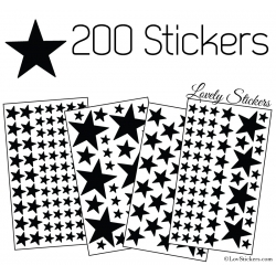 26 Stickers Etoiles Deco