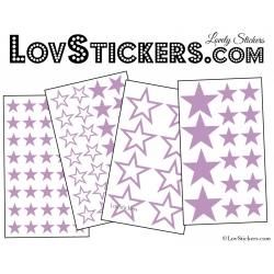 92 Stickers Etoiles Mixte - Autocollant Décoration appartement