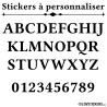 Lettres adhésives