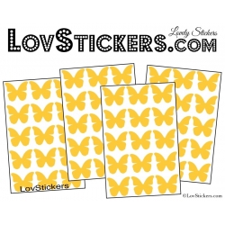 60 Stickers Papillons 3CM - Autocollant decoration