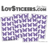 60 Stickers Papillons 3CM - Autocollant decoration