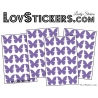 60 Stickers Papillons 3CM - Autocollant decoration