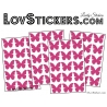 60 Stickers Papillons 3CM - Autocollant decoration