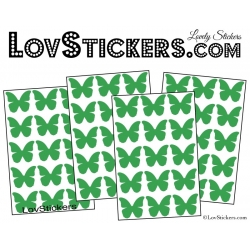60 Stickers Papillons 3CM - Autocollant decoration