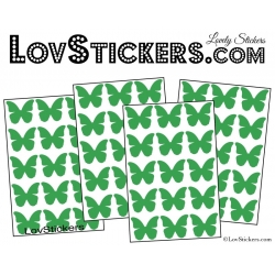 60 Stickers Papillons 3CM - Autocollant decoration