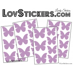 28 Stickers Papillons Mixte - Décoration modèle 1