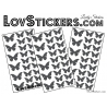 72 Stickers Papillons - Autocollant decoration Papillon Modèle No2