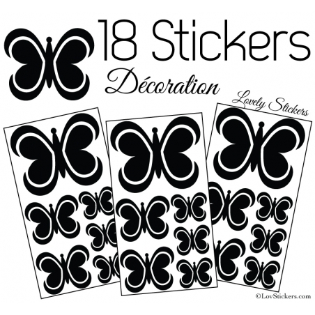 Stickers de décoration intérieur modele papillon design art Stickers de décoration intérieur modele papillon design art