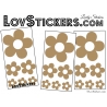 Stickers de decoration Fleur