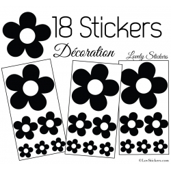 Stickers de decoration Fleur