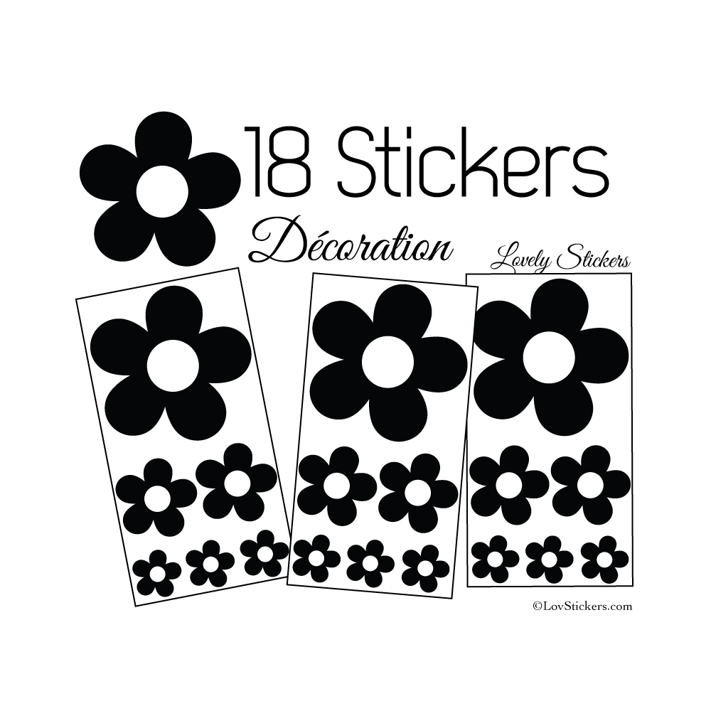 Stickers de decoration Fleur