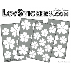 29 Stickers Fleurs 5CM 4CM 3CM - Autocollant Fleur pétale coeur