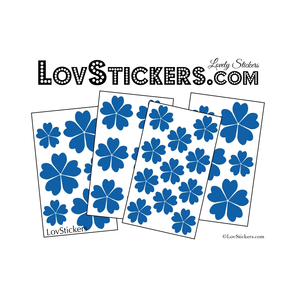 29 Stickers Fleurs 5CM 4CM 3CM - Autocollant Fleur pétale coeur