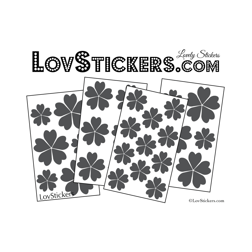 29 Stickers Fleurs 5CM 4CM 3CM - Autocollant Fleur pétale coeur