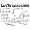 31 Stickers Coeurs  10CM 5CM 3CM - Autocollant décoration