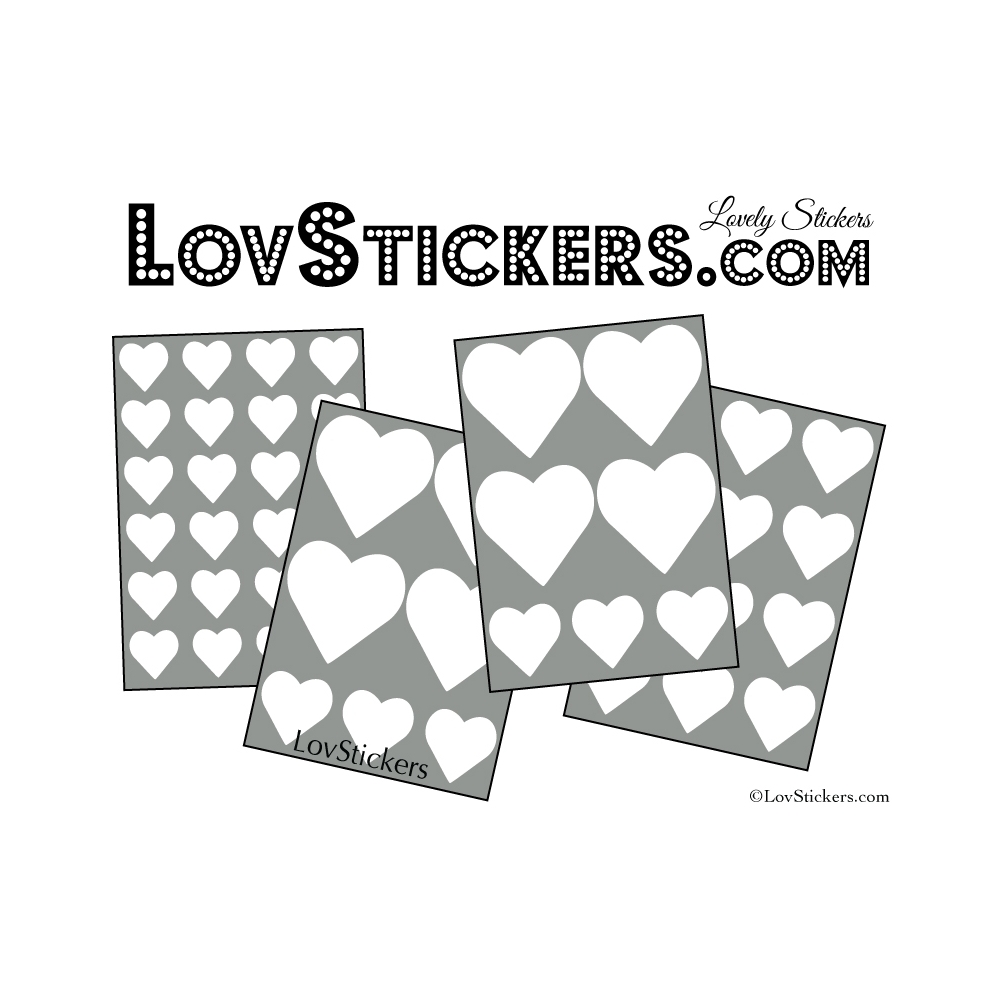 Stickers coeur de decoration Vinyle adhesif autocollant