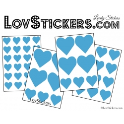 Stickers coeur de decoration Vinyle adhesif autocollant