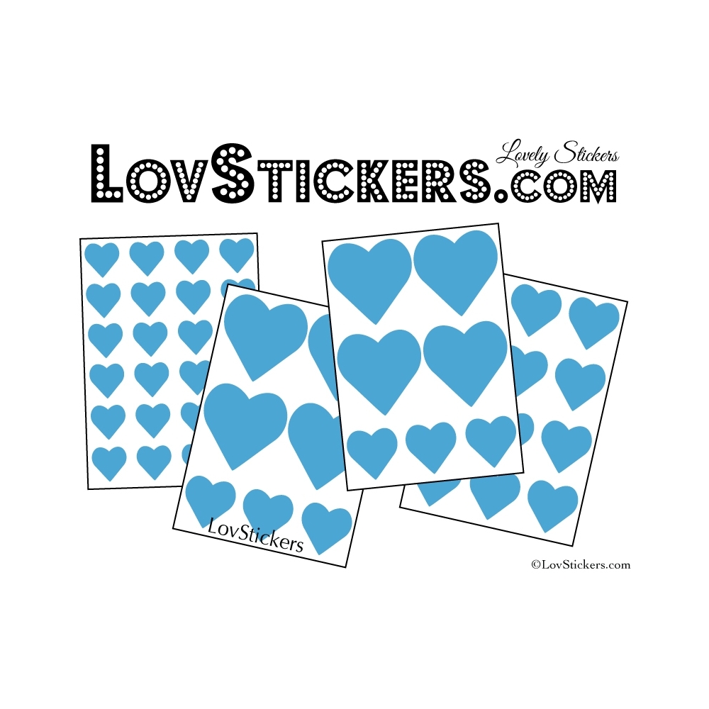 Stickers coeur de decoration Vinyle adhesif autocollant