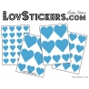 Stickers coeur de decoration Vinyle adhesif autocollant