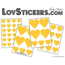 Stickers coeur de decoration Vinyle adhesif autocollant