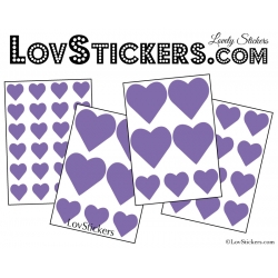 Stickers coeur de decoration Vinyle adhesif autocollant