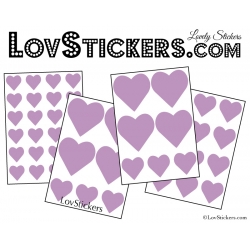 Stickers coeur de decoration Vinyle adhesif autocollant