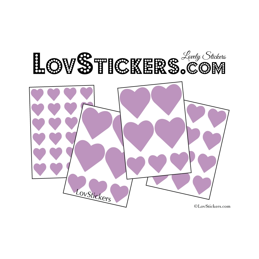 Stickers coeur de decoration Vinyle adhesif autocollant