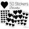 Stickers coeur de decoration Vinyle adhesif autocollant