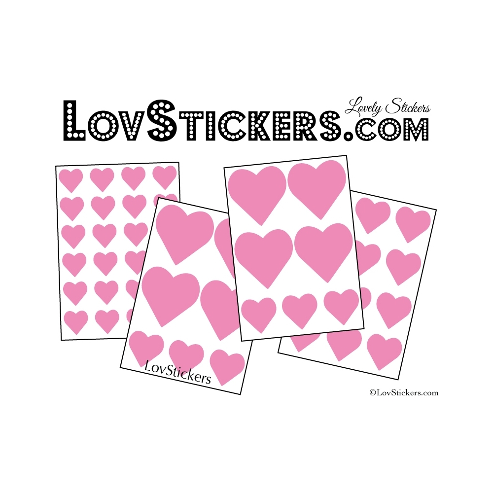 Stickers coeur de decoration Vinyle adhesif autocollant