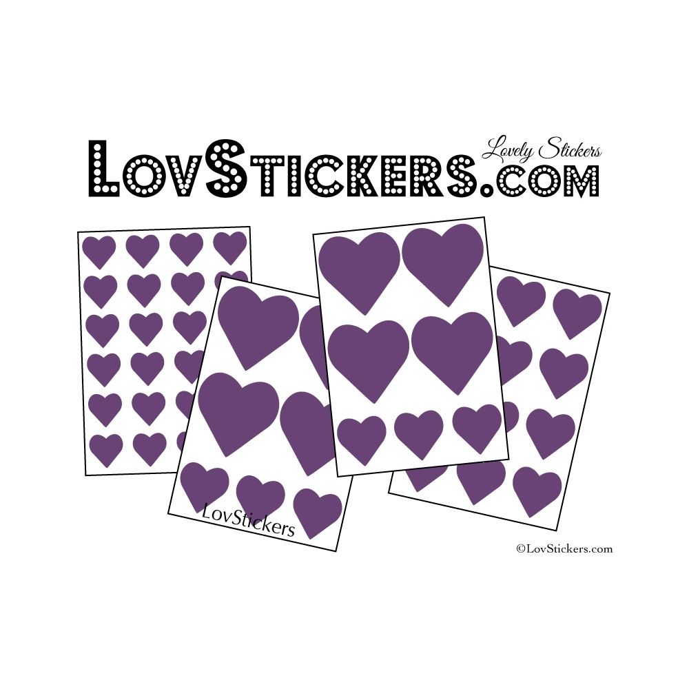 Stickers coeur de decoration Vinyle adhesif autocollant