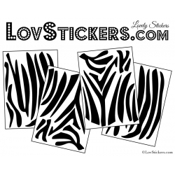 Sticker peau de zèbre - Autocollant LovStickers.com