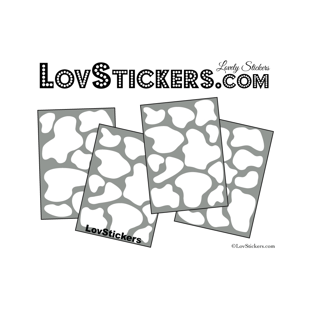 Sticker peau de vache - Autocollant LovStickers.com