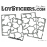 Sticker peau de vache - Autocollant LovStickers.com