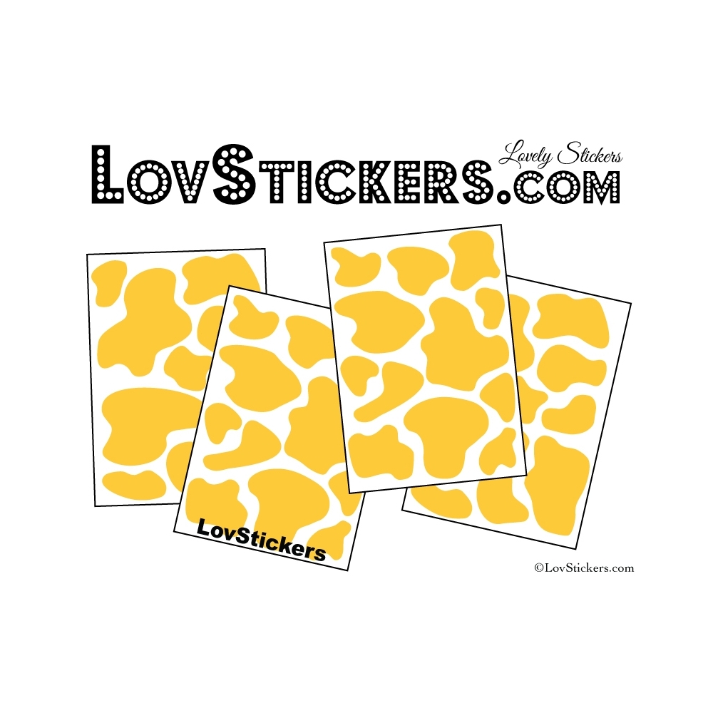 Sticker peau de vache - Autocollant LovStickers.com