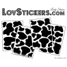 Sticker peau de vache - Autocollant LovStickers.com