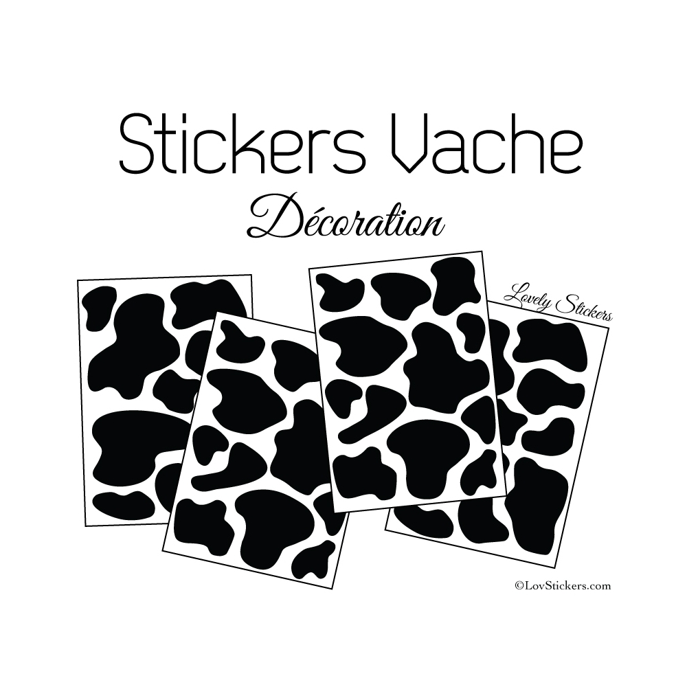 Sticker peau de vache - Autocollant LovStickers.com