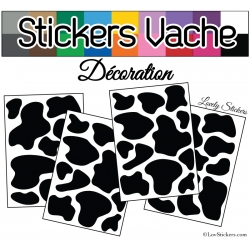 Sticker peau de vache - Autocollant LovStickers.com